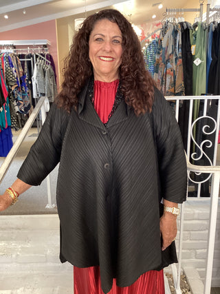 WIDE COAT - BLACK