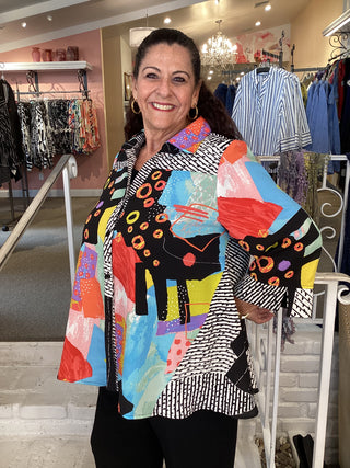 MIX MEDIA TOP/TUNIC - MULTI