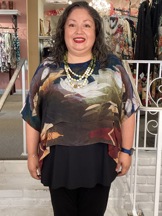 Silk Overlay Top - Meditation
