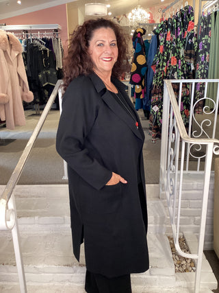 DELANEY KNIT JACKET - BLACK