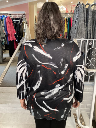 CHIFFON CONTRAST TUNIC - RIPPL