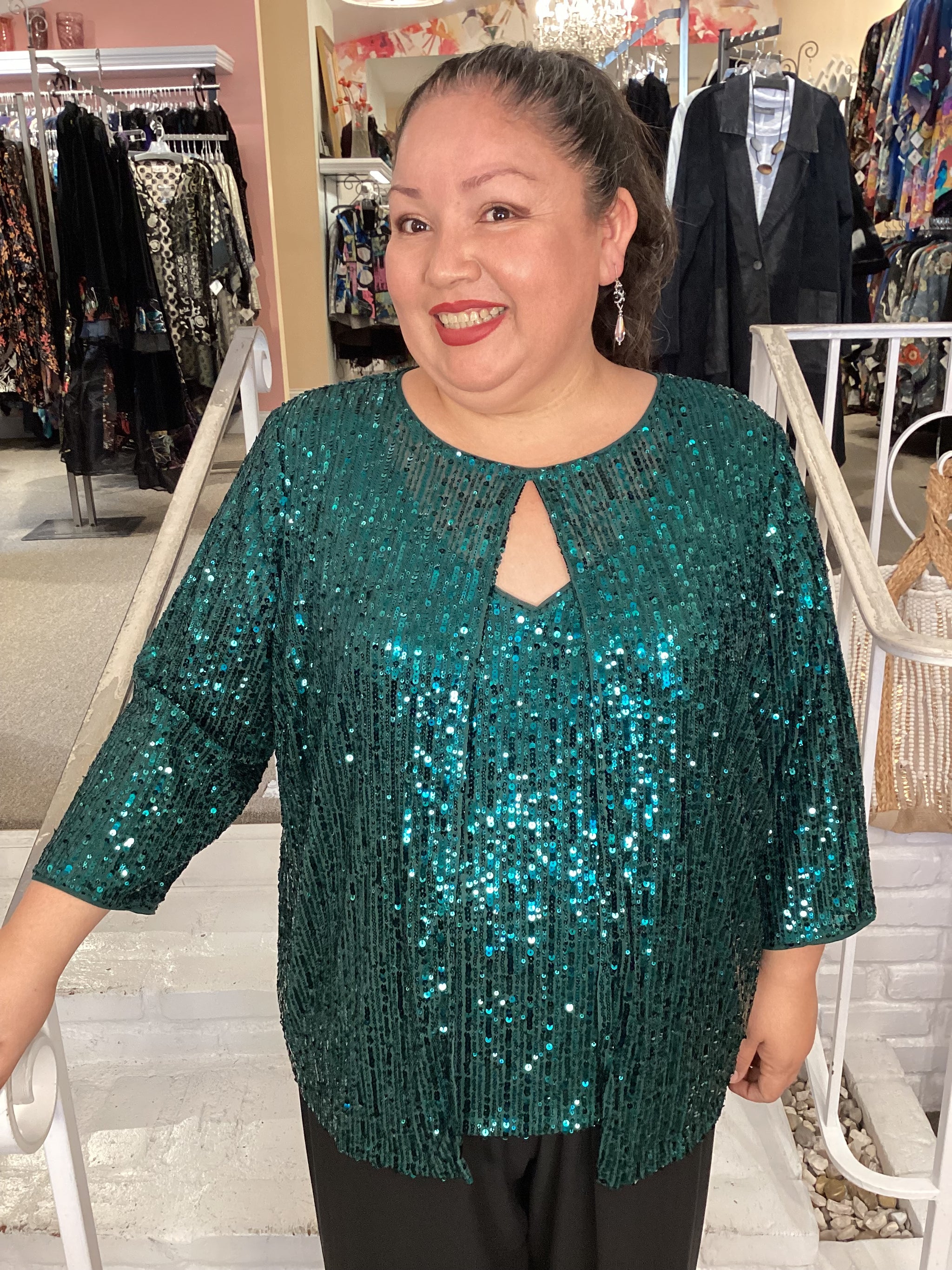 alex evenings twin sets plus size