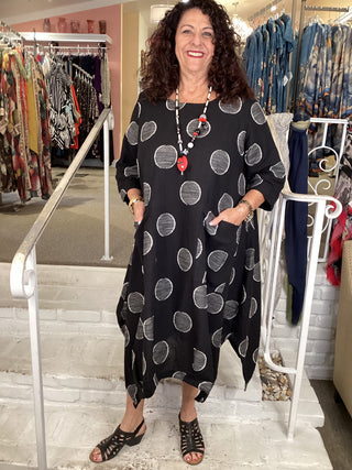 DRESS - BLACK DOT