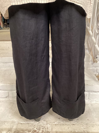 LINEN PANT - BLACK