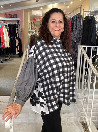 PRINT OVERSIZED MIX MEDIA TOP
