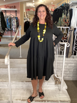 BABY DOLL DRESS - BLACK