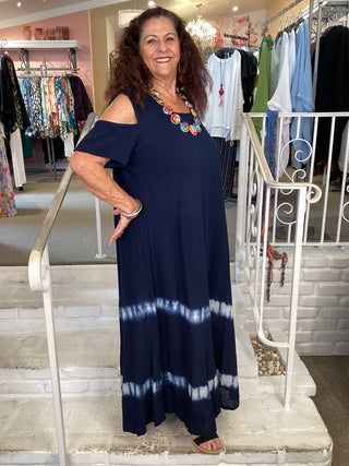 DANA WAVE DRESS - SAPPHIRE