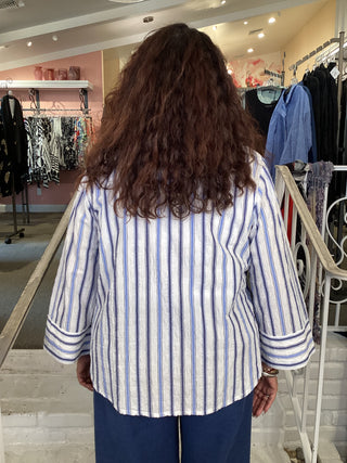 HAMPTON STRIPE PULLOVER-SKY