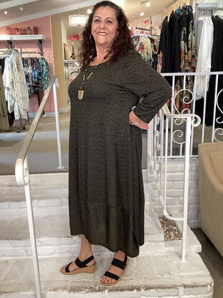 DEMI DRESS - LIME DASH