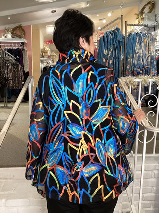 FLORAL SOUTACHE JACKET