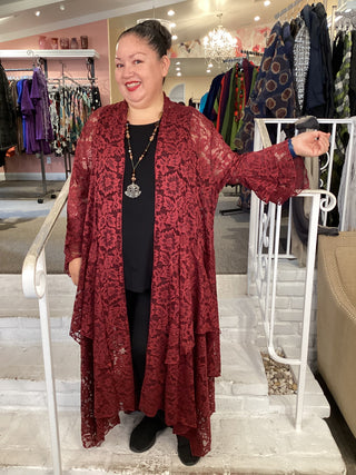 STEVIE DUSTER - BURGUNDY