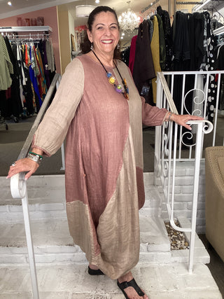 GAUZE DRESS - C/L MAUVE