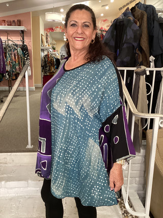 KIANA 3/4 TUNIC - PURP PRIMATI