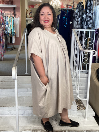 A ORLA DRESS - SAND