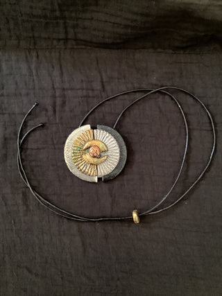 301 TEXTURE OVAL PENDANT