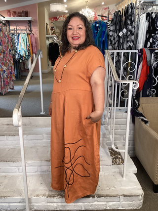 A ORLA DRESS - MANDARIN