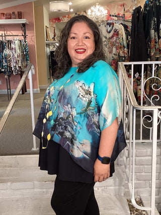 Silk Overlay Top - Daydream