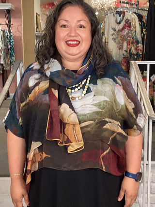 Silk Overlay Top - Meditation