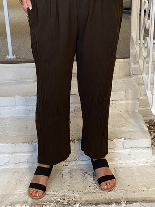 Fiona Crop Pant - Espresso