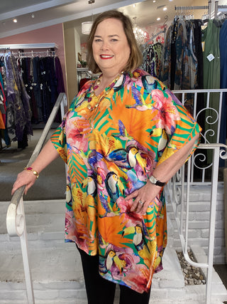 ARTISIAN KAFTAN - PARROTS