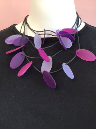 PETALE NECKLACE - PURPLE MIX