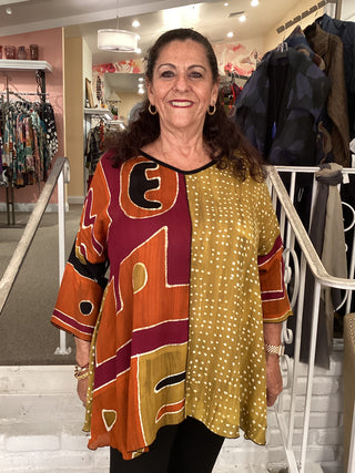 KIANA 3/4 TUNIC - MUSTARD PRIM