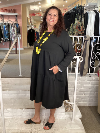 BABY DOLL DRESS - BLACK