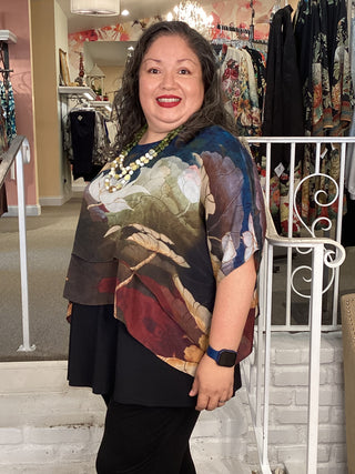 Silk Overlay Top - Meditation