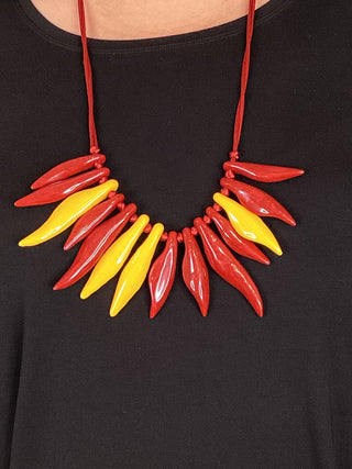 4 RED CHILI NECKLACE