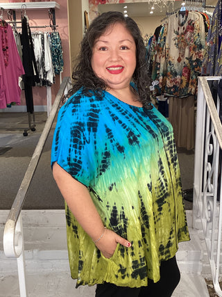 KIANA CAP TOP - DD TURQUOIS