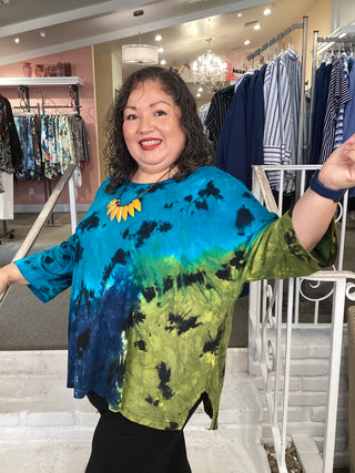 BESTEE TOP - TURQUOIS WARNA