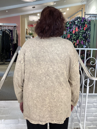 COTTON/GAUZE PKT TUNIC - DRAMA