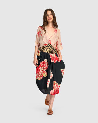 ED312F FITTED 2 PRINT FLORAL