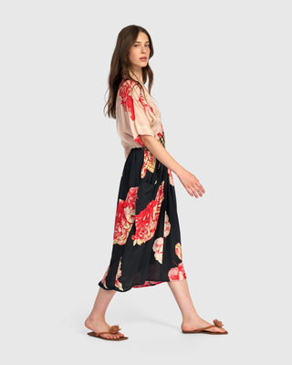 ED312F FITTED 2 PRINT FLORAL
