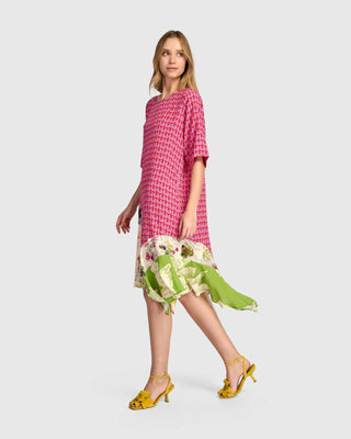 SD173B S/S BOHEME FLOUNCE DRES