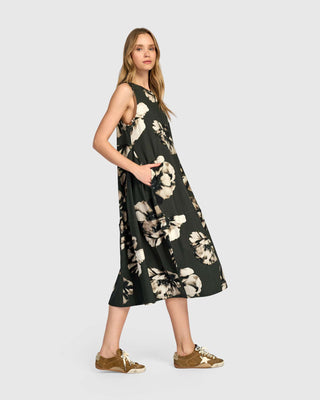 SD186 M/F TANK COT/KNIT DRESS