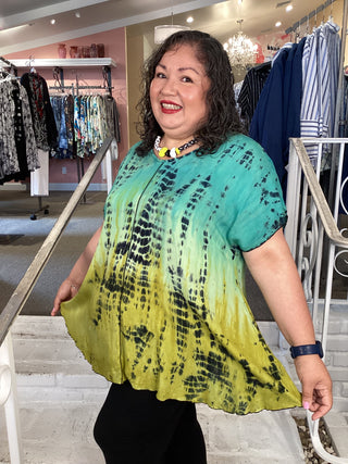 KIANA CAP TOP - DD TURQUOIS