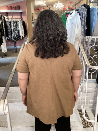 S/S TOP TEE - MOCHA