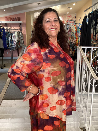 AT852 V-Neck Fitted Top in 3 Colors by Alembika