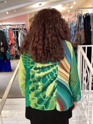 PATCHWORK JACKET - GRASS