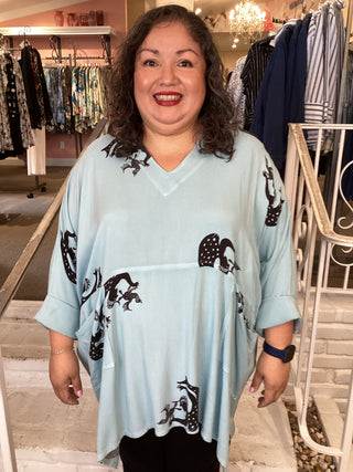 V PKT Tunic – TRB Aqua