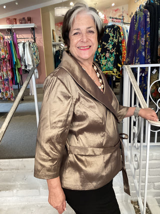 Shawl Collar Top - Bronze