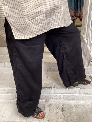 LINEN PANT - BLACK