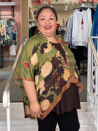 Silk Short Kimono - Heirloom