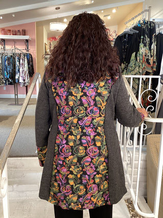 BUTTON JACKET - GRAY