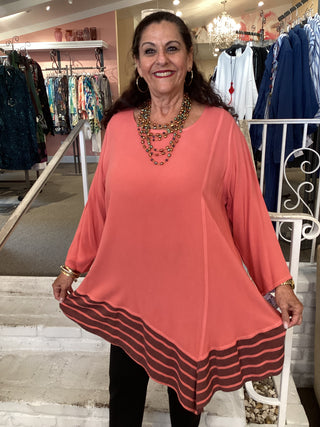 Tunic with Stripe - Ketchup