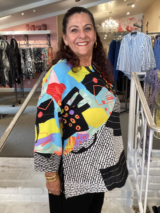 MIX MEDIA TUNIC - MULTI