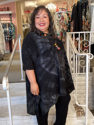 Bunny Tunic - Marble Black
