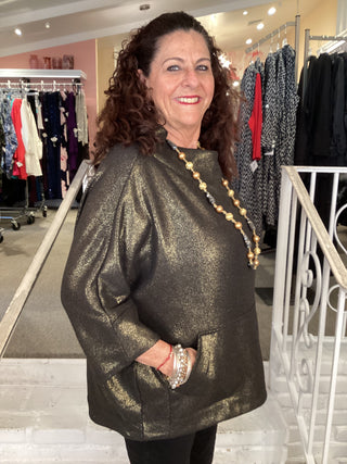 AT715G ROXY TUNIC - GOLD