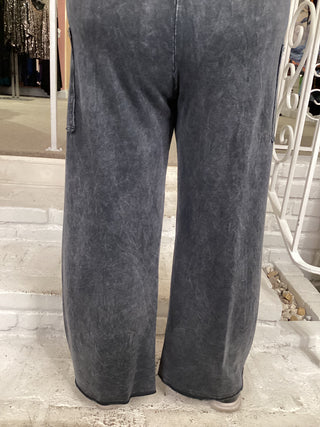 PATCH PKT BUTTON PANT -BLACK